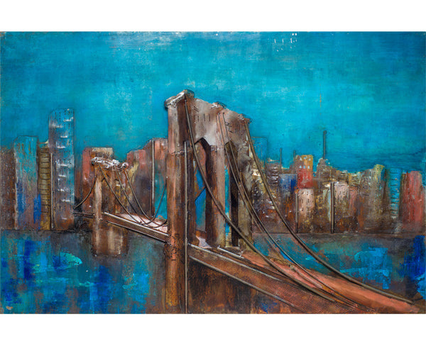 Nightfall Bridge Metal Wall Art
