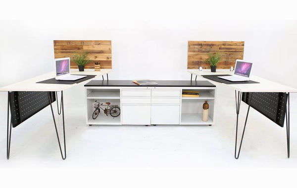 DESKS/TABLES - Rebar Double Workstation With Storage