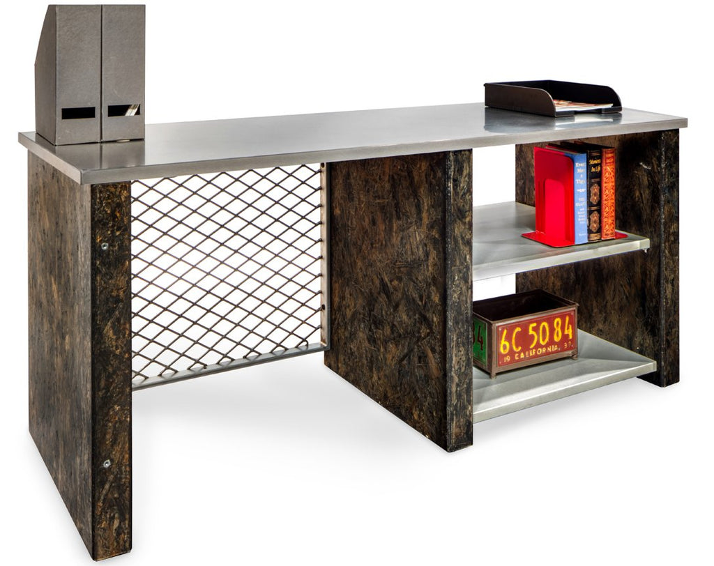 Desks - Urban Junior Industrial Credenza/Desk With Storage