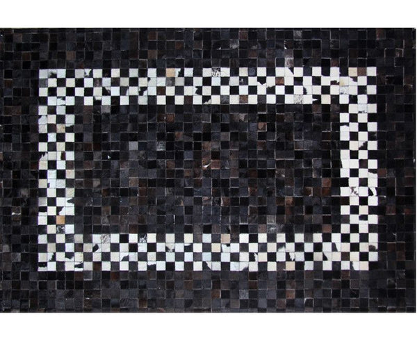 Urban Cowhide Patchwork Rug