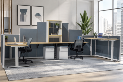 Modern office cubicles