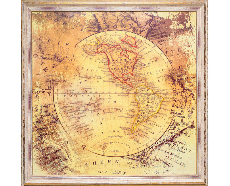  Globetrotter Antique Map Wall Art