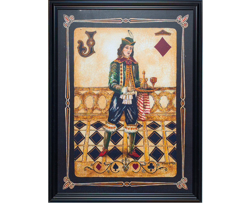 Jack of Diamonds Framed Wall Art