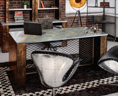 Rustic Vintage Inspired Executive Desk
