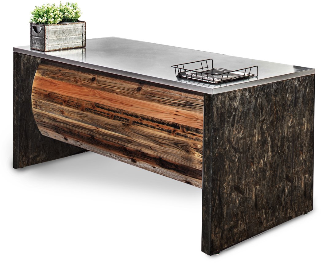 Desks - Industrial Reclaimed Barrel Front Desk