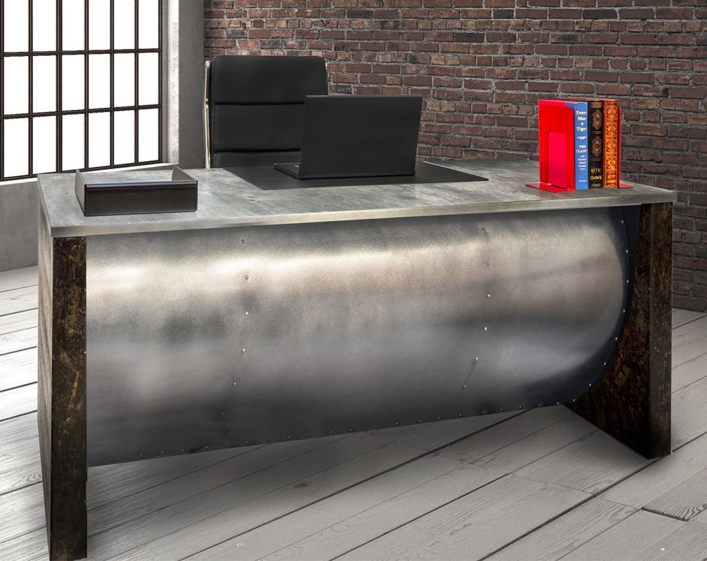 Desks - Urban Junior Barrel Front Industrial Desk