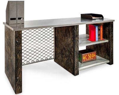 Desks - Urban Junior Industrial Credenza/Desk With Storage