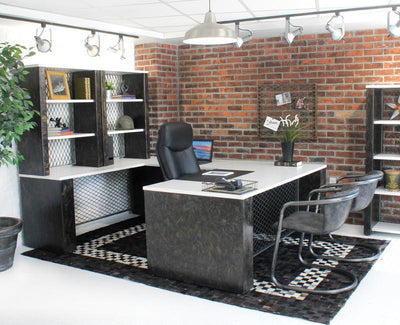 Storage - Industrial Desktop Hutch