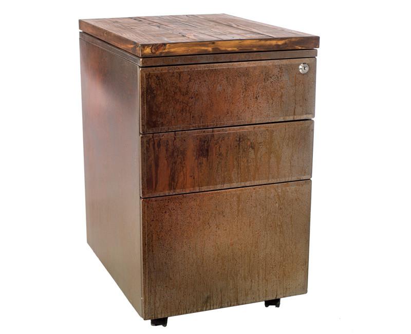 Storage - Rusted Metal File Cabinet