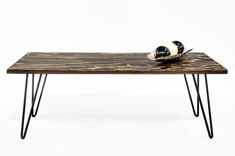 Table - Wood And Rebar Coffee Table
